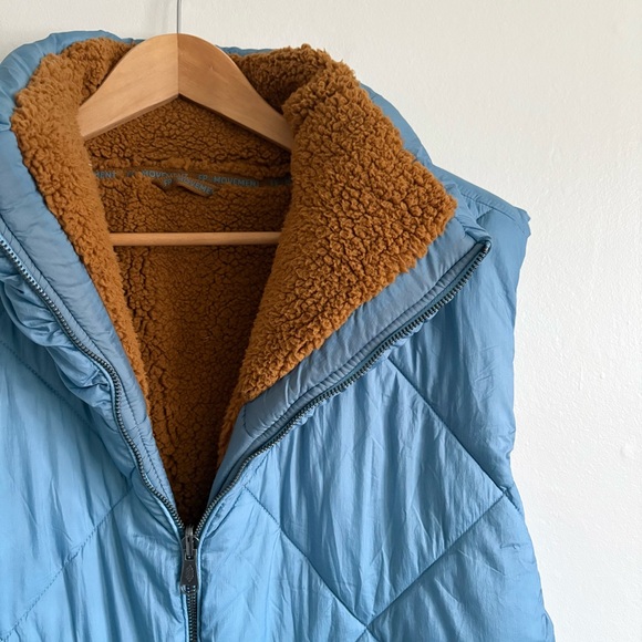 Free People Venture On Reversible Puffer Vest in Blue - Picture 3 of 5